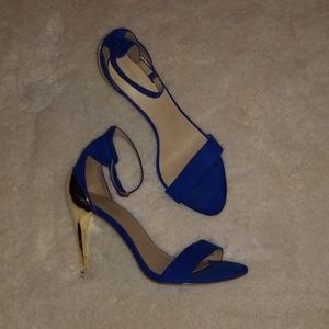 Zara Basic glamorous open toe strap heels!